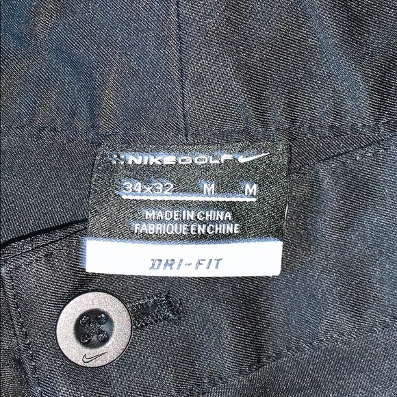 Black Nike Golf Dri Fit Pants Size 34x32 - Picture 3 of 3